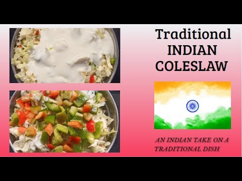 Traditional Indian Coleslaw - an Indian twist to a traditional coleslaw | Quick Indian Recipes
