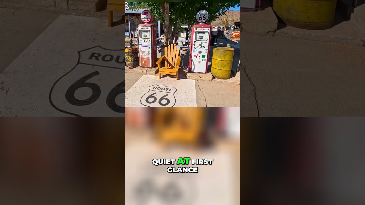 Хакберри, штат Аризона, напоминает трассу Route 66 прошлых лет.