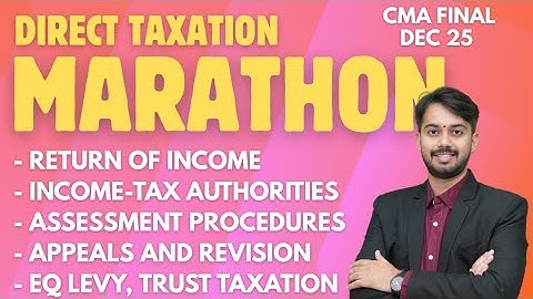 CMA FINAL I DT MARATHON PART-1 I DEC 25I 100% ENGLISH I CA Umasankar #icmai #marathon #dt #revision