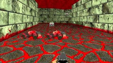 DOOM 2 LVL 18 {The Courtyard} Walkthrough !!!@!!@!!!!