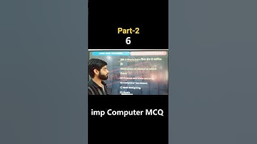 imp computer mcq 6 Part 2 for upcomming exam #rrb #rrbntpc #mpsi #mp #coding #education #hackprotech