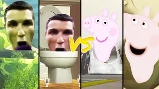 Cristiano Ronaldo VS Peppa Pig BIG BATTLE Skibidi Toilet