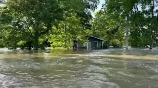 Cedar Valley community underwater during historic water release from Lake Livingston