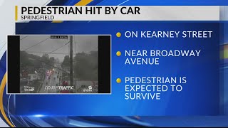 Pedestrian struck by a vehicle on Kearney Street