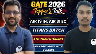 GATE 2026 Rankers Interview || AIR 19 IN, AIR 31 EC || PrepFusion