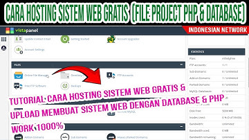 TUTORIAL CARA HOSTING SISTEM WEB GRATIS & UPLOAD MEMBUAT SISTEM WEB DENGAN DATABASE & PHP VERSI DLL