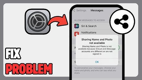 How To Fix Sharing Name And Photo Not Available