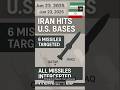 Iran Strikes Back: Missiles Target U.S. Bases After Israeli Raid