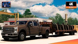 Ford F-350 + Ford Powerstroke | Jefferson City - Springfield | ATS 1.59 4K Gameplay + Wheel Cam