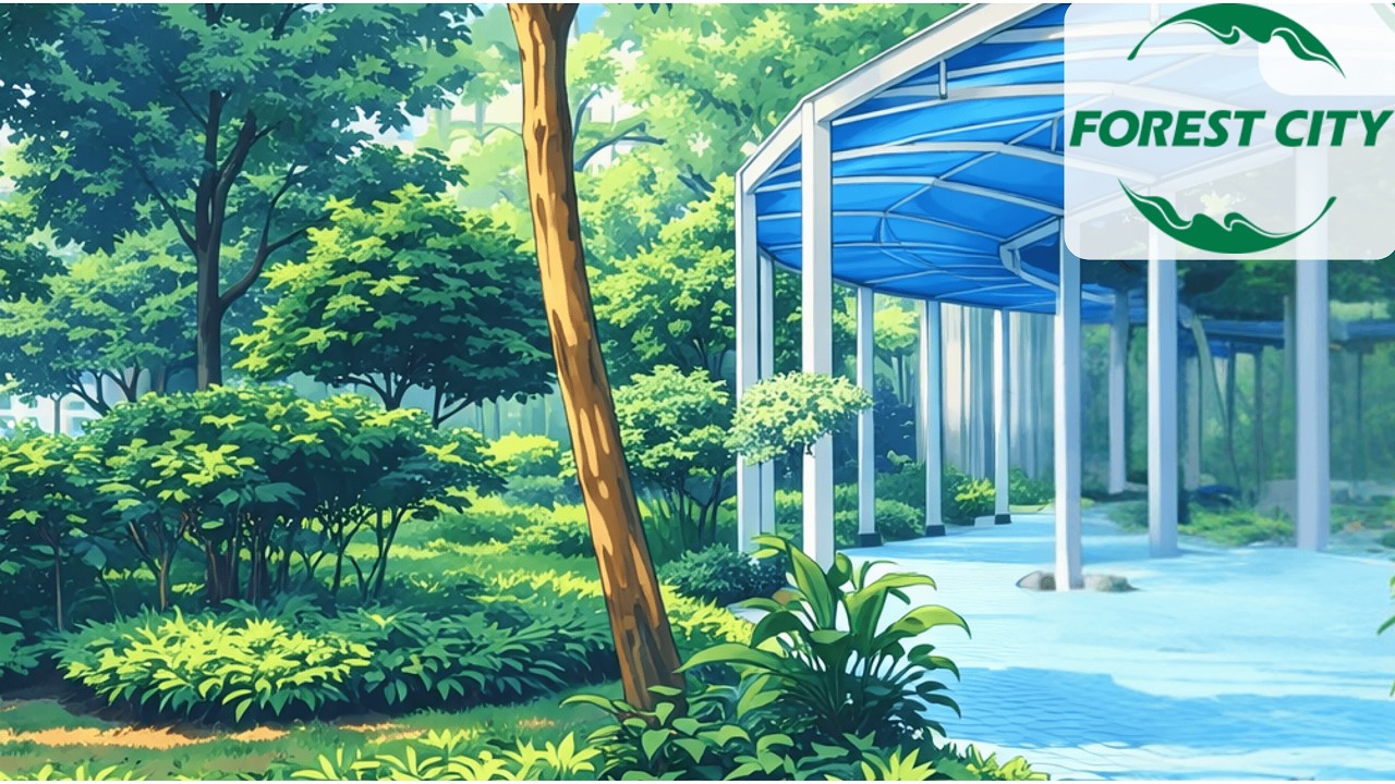 🎧 14-Minute Round Trip Walk with Moody Weather in Forest City, Malaysia 🇲🇾 #POV #森城市 #马来西亚 #新山