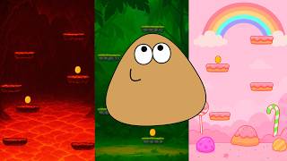 POU SKY JUMP TODAS AS FASES | Pou Vlogs screenshot 4