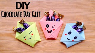 Cute Diy Chocolate Day Gift From Paper Easy Chocolate Day Gift Ideas Handmade Chocolate Day Gift