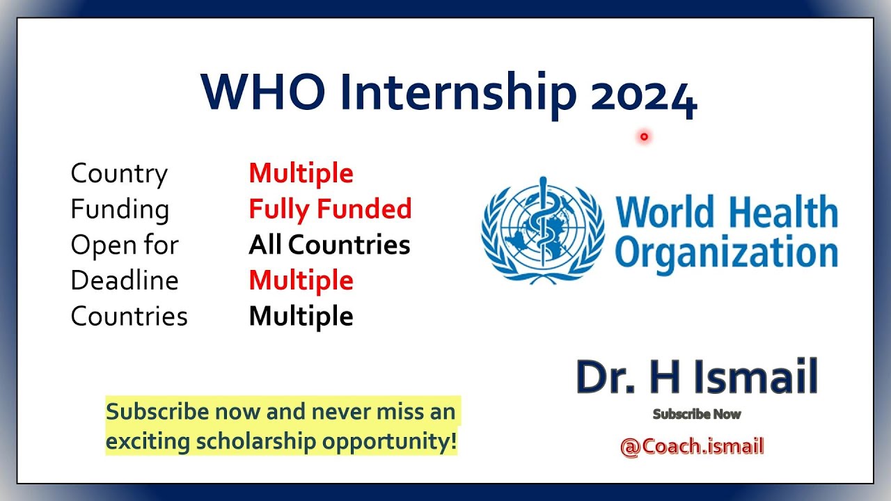 who-internship-opportunities-no-ielts-study-abroad-fully-funded
