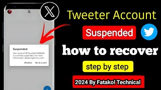 How To Unsuspend Twitter Account in 4 minutes (Easy Guide) | Appeal Banned Twitter Account 2024