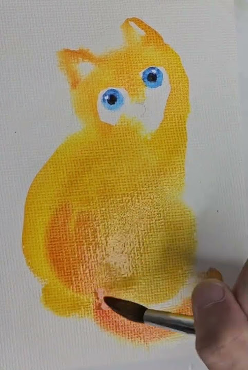 shorts-how-to-paint-a-cute-cat-with-watercolor-youtube