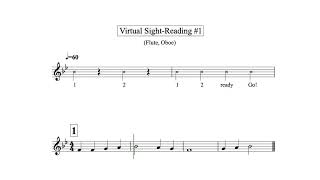 Virtual Sight Reading Level 1 (Flute, Oboe)
