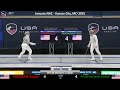 Final -  Vet 40 Women's Saber  -  ( Hassan v Pierrynowski  ) - January NAC - Kansas City, MO - 2025