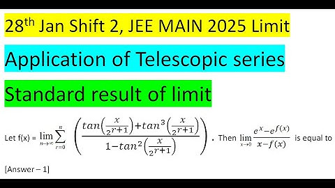 Let f(x) =  lim n tends to infinity  sigma r = 0 to r =n ((tan(x/2^(r+1) )+〖tan〗^3 (x/2^(r+1) ))/(1-