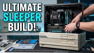 Silverstone FLP01 Retro gaming PC Build! RTX 5080 and Ryzen 7 9800X3D inside! Retro case! Sleeper PC