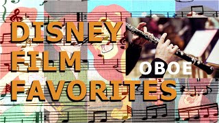Disney Film Favorites [OBOE] Sheet on Screen 