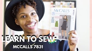 LEARN TO SEW: MCCALLS 7831: EASY SEW JUMPER DRESS