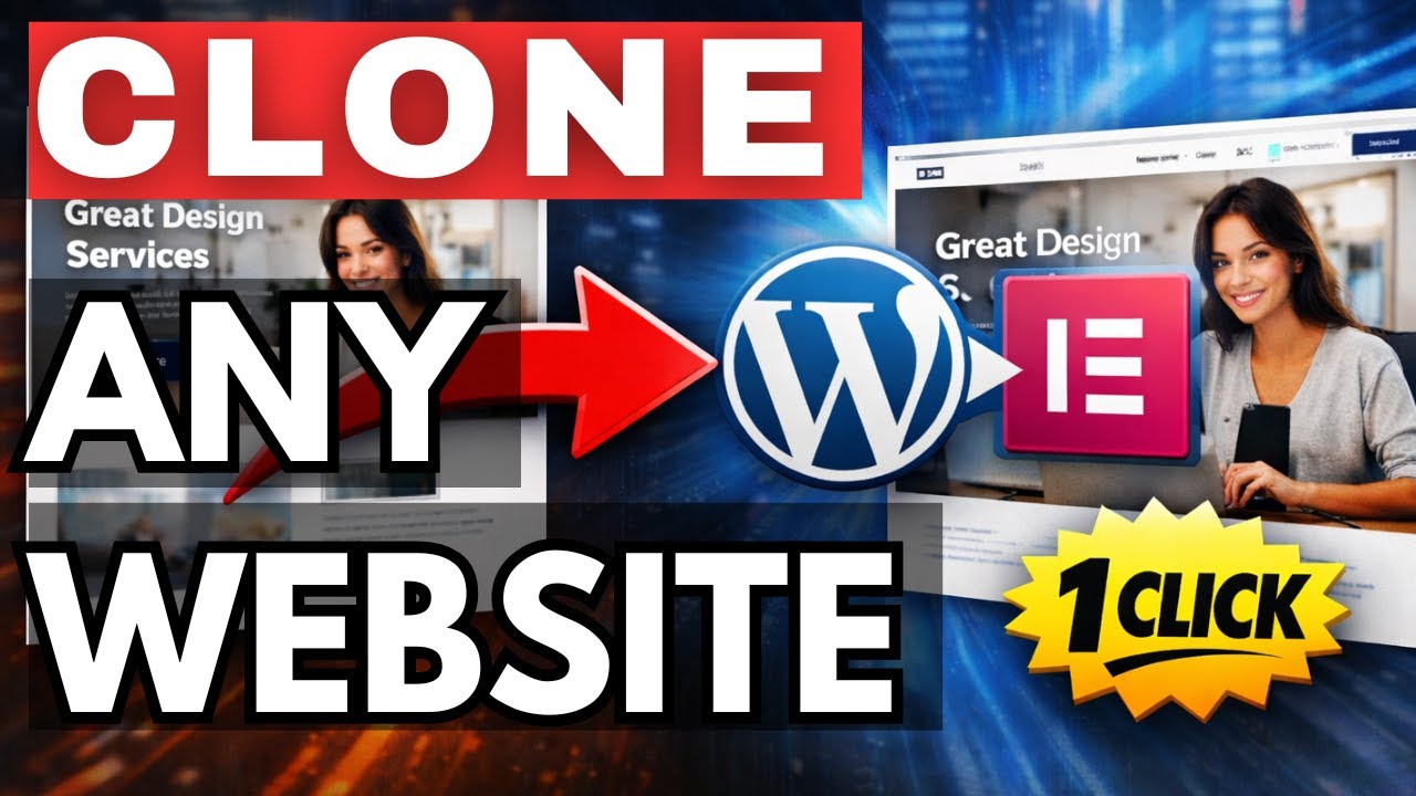 Clone ANY Website to WordPress Elementor in 1 Click (No Coding)