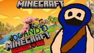 Voltando com Minecraft no canal, jogando Minecraft no modo hardcore