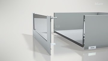 Blum MERIVOBOX inner pull out with high design element assembly