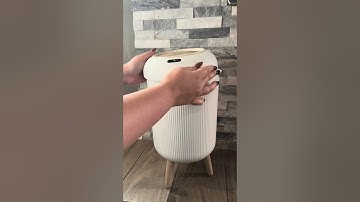 Sleek motion-sensor trash can #trashcancleaning #trashcan