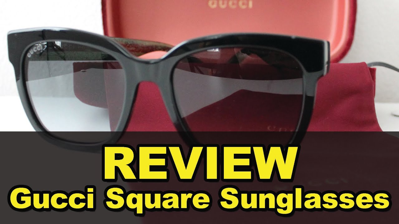 Unboxing: Gucci Sunglasses | 54 MM Square | Try-On - YouTube