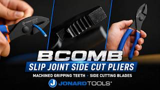 Jonard Tools BCOMB Slip Joint Side Cut Pliers | Grip, Adjust, and Cut with One Tool