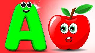 The ABC Phonics Song with Apple 🍎 | Alphabet A to Z | Toddler