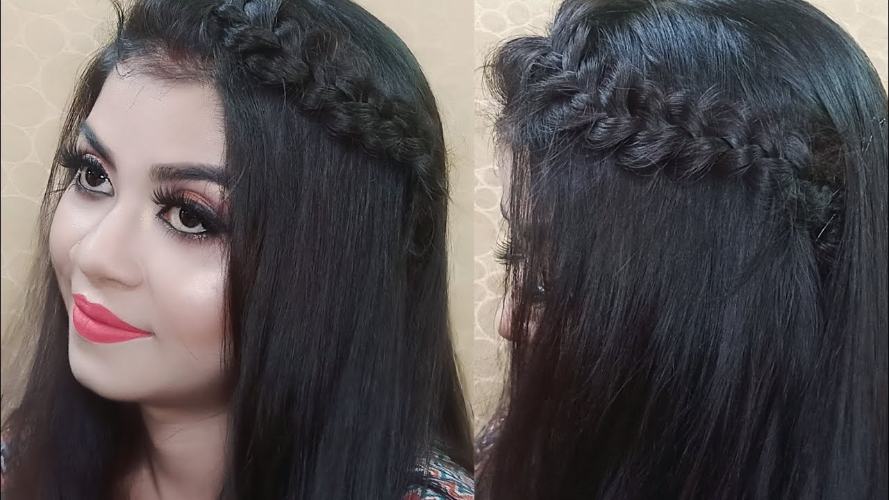 Durga Puja hairstyle || Easy Bun Hairstyle - YouTube