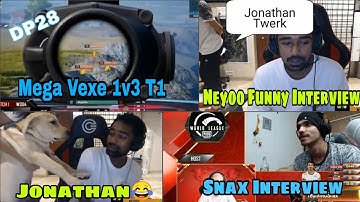 TSMEntityNEYOO Funny Interview Jonathan Twerk in PMWL |Mega vexe 1v3 T1 dp28 | IND Snax Interview
