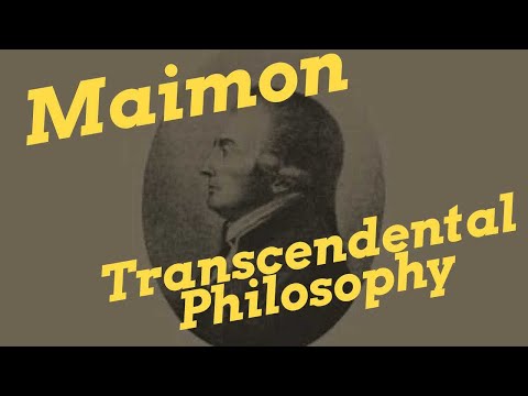 Salomon Maimon&rsquo;s "Transcendental Philosophy"