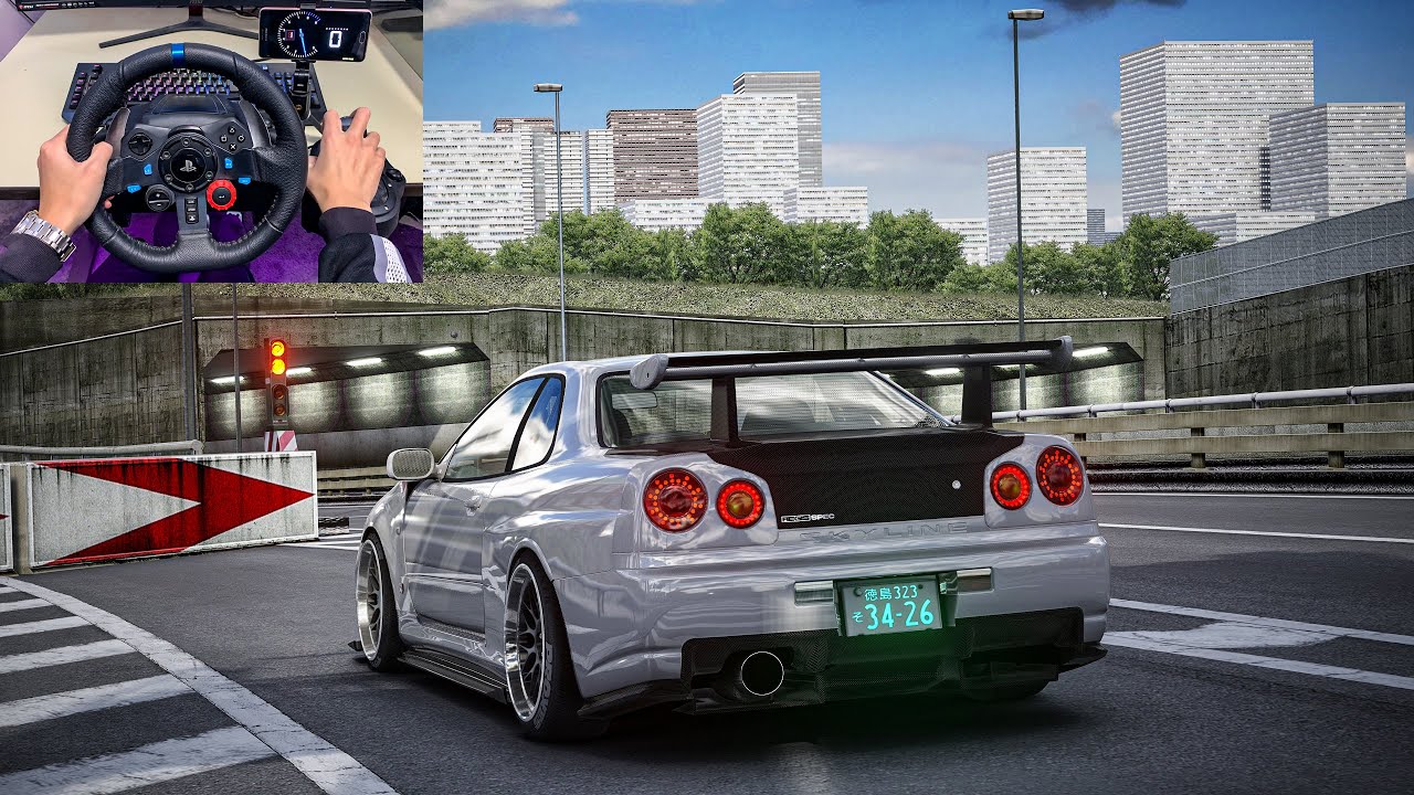 Assetto Corsa - Nissan Skyline GTR R34 | Logitech G29 Gameplay - YouTube