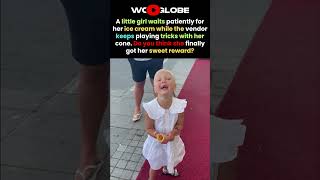 Little Girl Finally Gets Her Ice Cream... Then the Vendor Pulls a SHOCKING Trick
