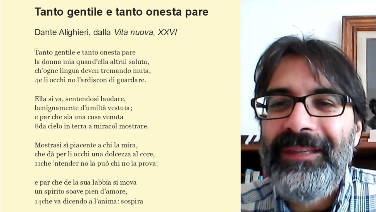 Poesia Di Dante Alighieri Tanto Gentile E Tanto Onesta Pare Tanto gentile e tanto onesta pare di Dante Alighieri: spiegazione
