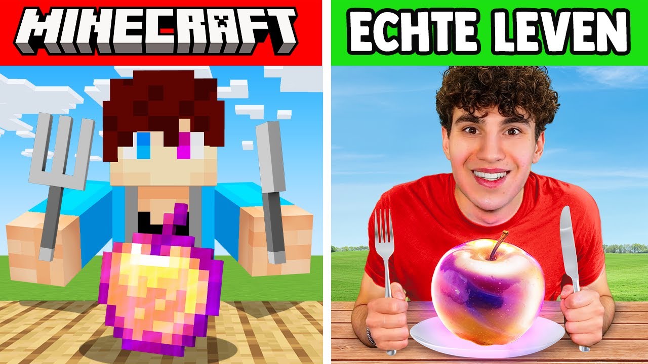 Wat Ik Eet In Minecraft, Eet Ik In Het Echt