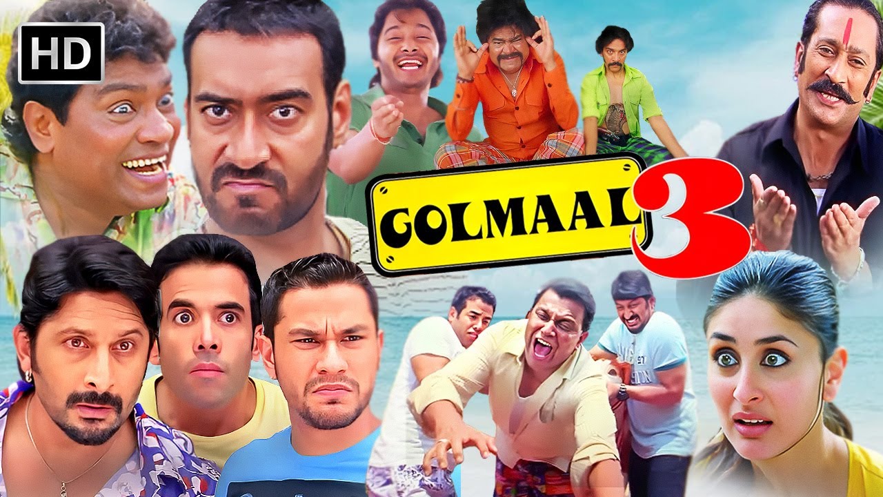 🎥 Golmaal 3: Ajay Devgn, Kareena Kapoor, Johnny Lever & Mithun 😂 The Funniest Bollywood Blockbuster!
