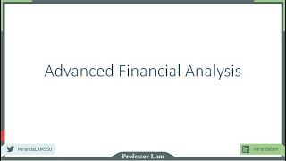 Advanced Financial Analysis: Chapter 14 (1/4)