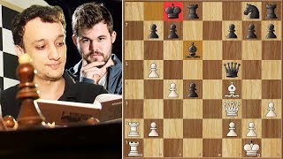 brilliant move by grand master luis Paulo Supi against world chess champion  Magnus Carlsen 