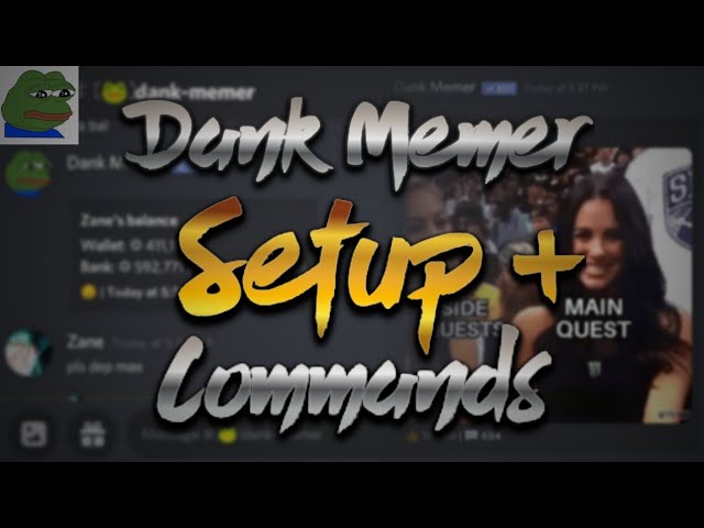 Dank Memer bot Discord, All Commands, Easy Setup