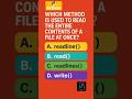 Python File Handling Quiz | #cbse12 #pythonprogramming #pythonforbeginners