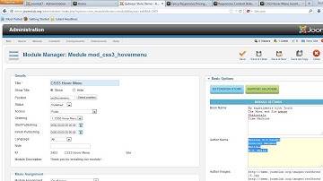 CSS3 Hover Menu Joomla Module