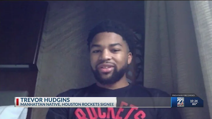 Trevor Hudgins reacts to NBA contract