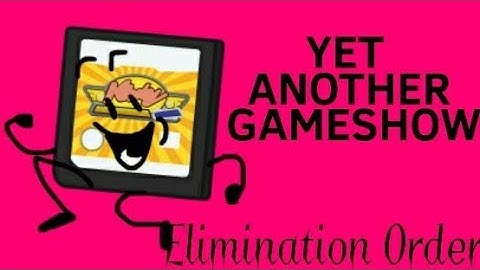 Yet Another Gameshow Elimanation Order (So Far)