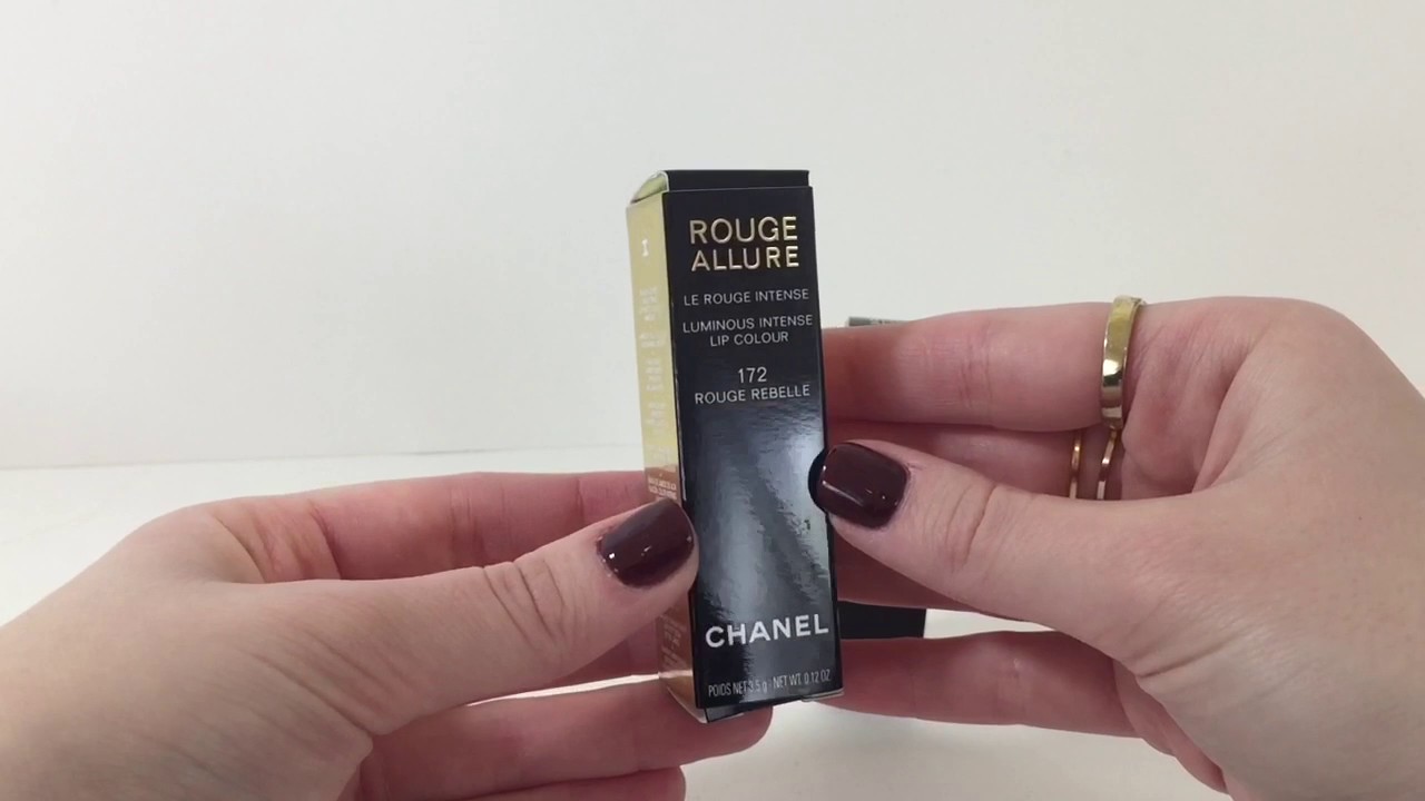 Chanel Rouge Allure Ink 152 Choquant and Rouge Allure Velvet 172 Rouge  Rebelle Swatches and Review 