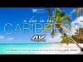 A day in the caribbean 4k 35 hr nature relaxation ambient film  calming music