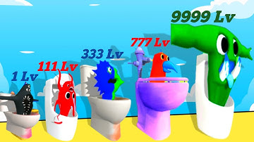 NOOB vs PRO vs HACKER BAMBAM TOILET HORROR MONSTER vs Skibidi Toilet vs Monster Fighter 3d Gameplay